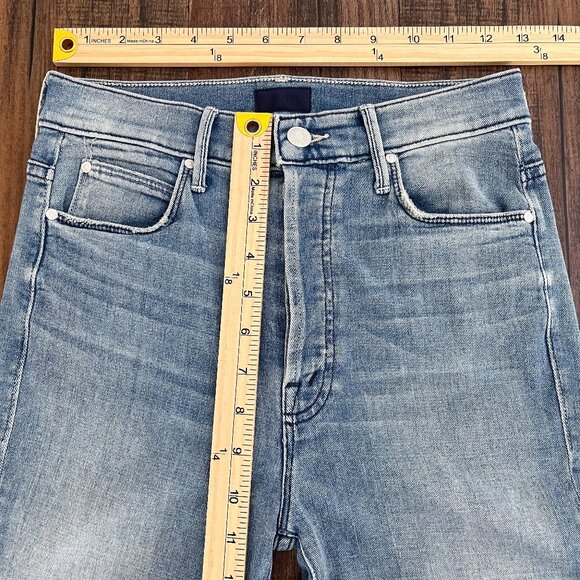 Mother The Super Stunner Ankle Jean in When Sparks Fly High Rise Size 26 Blue - Picture 11 of 16